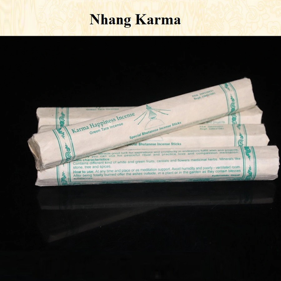 Nhang/hương KARMA HAPPINESS bản hộp cứng và Karma Happiness Green Tara bản vỏ mềm