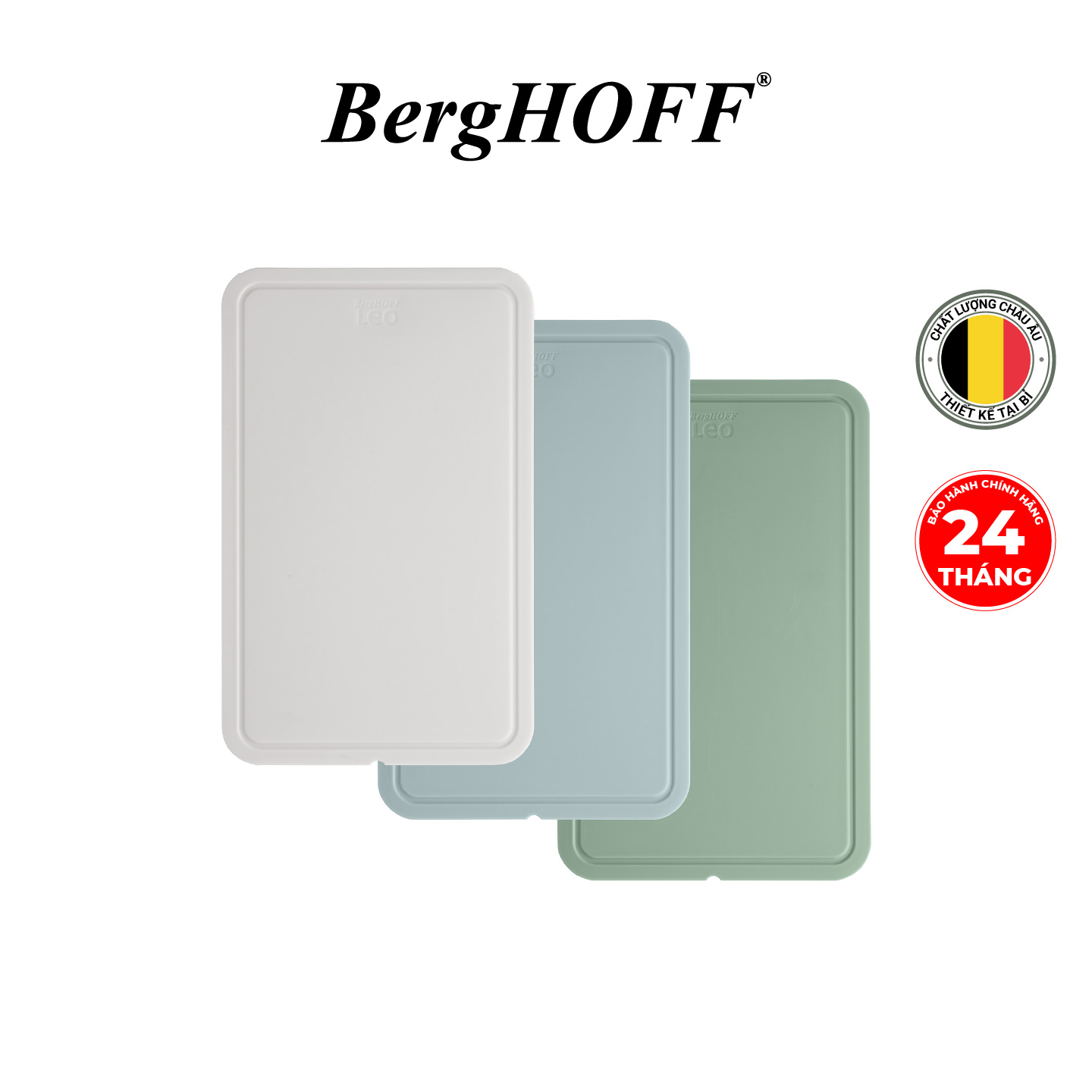 Bộ 3 thớt nhựa Berghoff - Hàng chính hãng