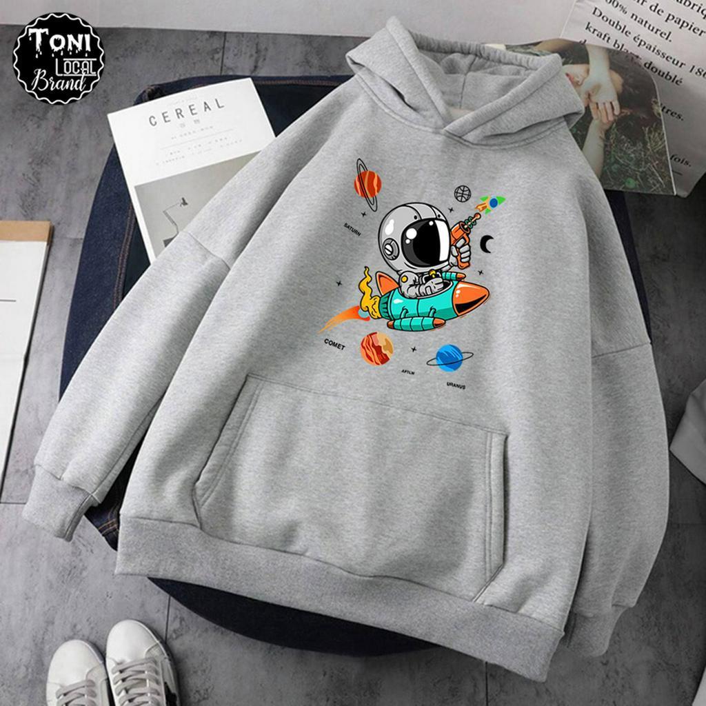 Áo Hoodie Local Brand ROCKET ASTRONAUT nỉ bông dày form rộng Unisex (HD3020L - Full Box - Kèm Video Ảnh Thật)