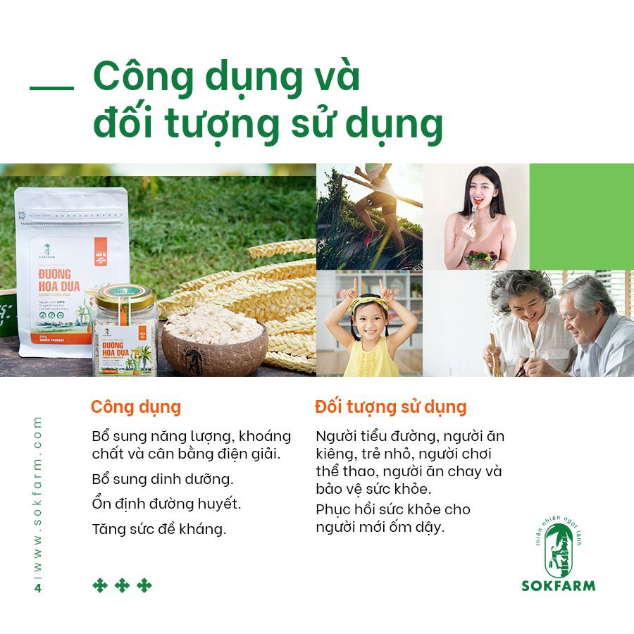 [COMBO SOKFARM] BỘ 4 SẢN PHẨM: MẬT HOA DỪA, ĐƯỜNG HOA DỪA, CA CAO MẬT HOA DỪA, GIẤM MẬT HOA DỪA DÀNH CHO GIA ĐÌNH, NGƯỜI ĂN KIÊNG, ĂN CHAY