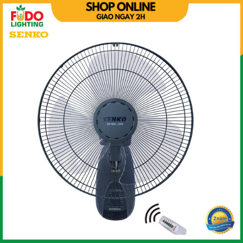 Quạt Treo Tường Điều Khiển Từ Xa Senko Tr1628 - Màu Xámhàng Chính Hãng - Xám Đồng
