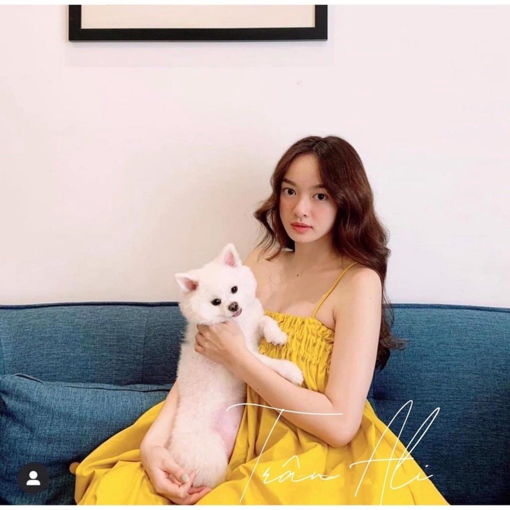 Đầm babydoll 2 dây nhún ngực có 6 màu