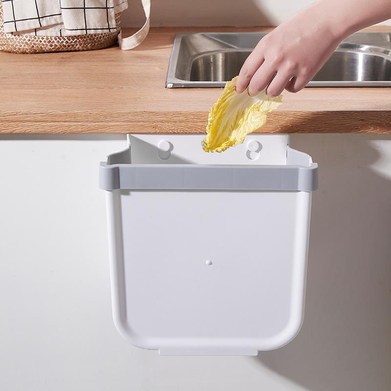 Thùng rác nhà bếp có thể gập lại, Thùng rác nhà bếp có thể gập lại cho cửa tủ cho nhà bếp Văn phòng Phòng tắm Ô tô, Chỉ một