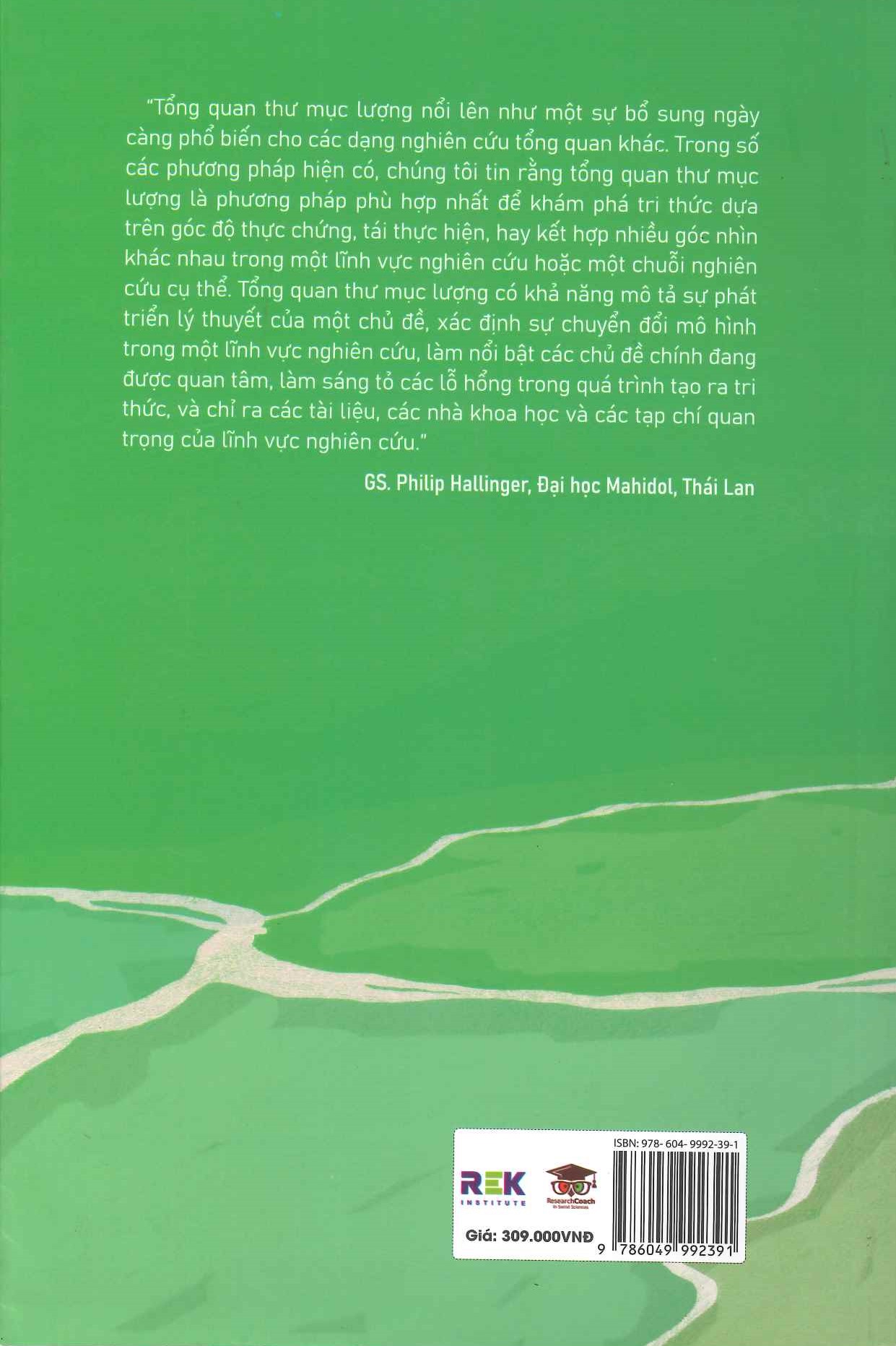 Từng Bước Thực Hành Phương Pháp Thư Mục Lượng Để Làm Tổng Quan Tài Liệu (Bản in màu) - Phạm Hùng Hiệp &amp; Lương Đình Hải