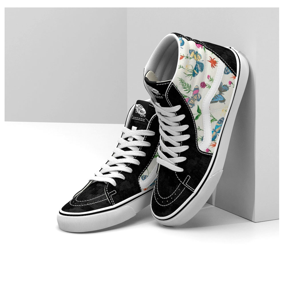 Giày Vans Sk8-Hi Project X Butterfly Floral - VN0A5HXVUC0