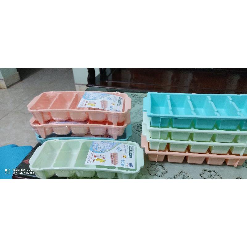 Khay làm đá nhựa dẻo silicon 5 ngăn hàng cao cấp