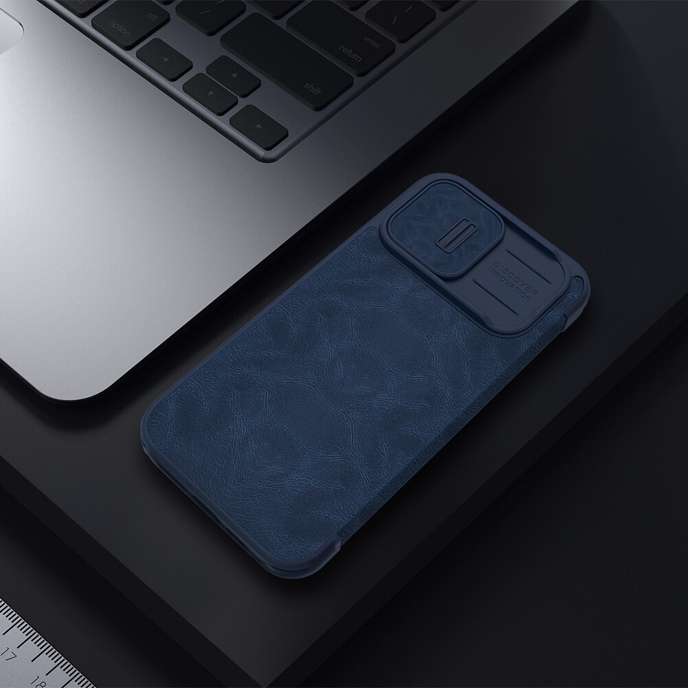Bao da dành cho iPhone 14 Plus Nillkin Qin - Hàng chính hãng