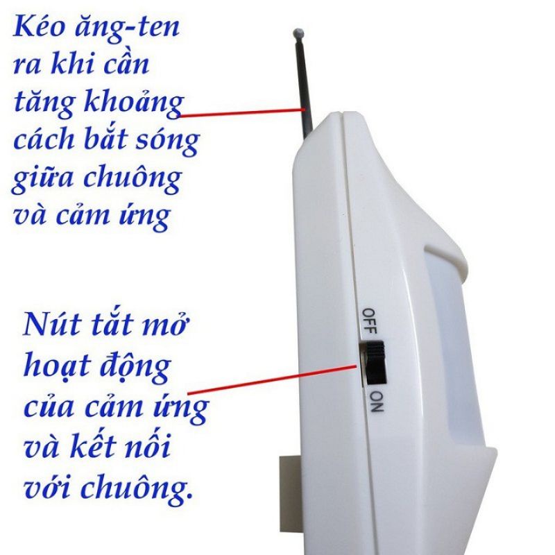 Chuông báo khách cảm ứng hồng ngoại chuyển động ZK 428 [TẶNG KÈM PIN]