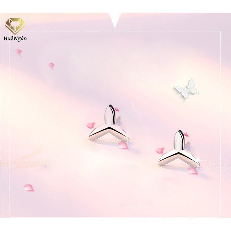 Bông tai bạc Ý 925 Huệ Ngân - Cỏ ba lá may mắn RYE141080