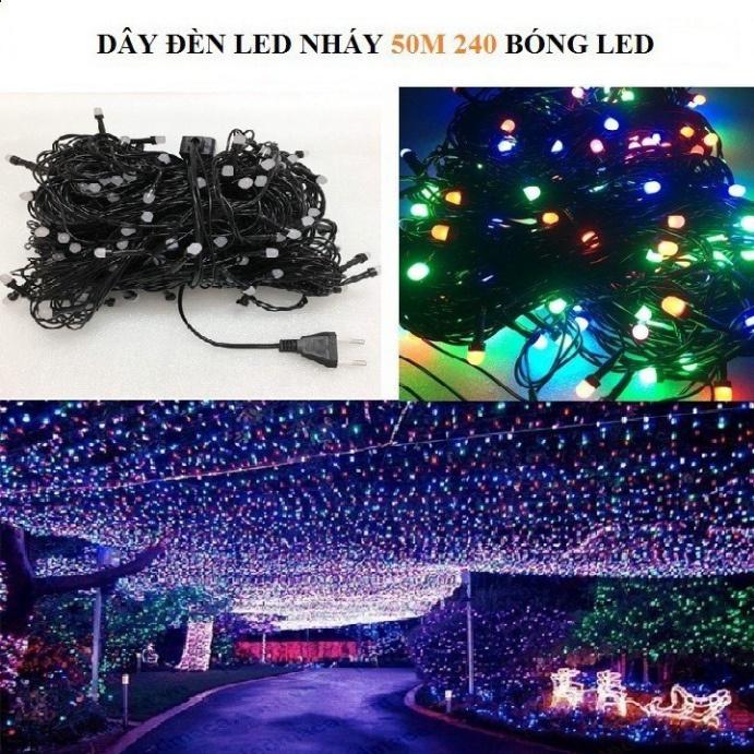 Đèn nháy Led kim cương DÂY ĐÈN NHÁY DÀI 50M CÔNG NGHỆ LED chống nước ( SIÊU GIÁ RẺ ) .. -