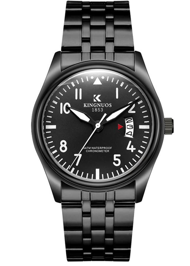 Đồng Hồ Nam Kingnuos K1966 Dây Hợp Kim Thép Cao Cấp_FULL BOX