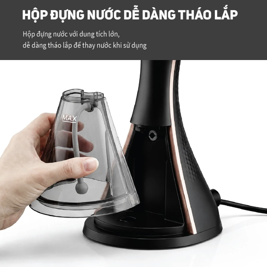 Bàn Là Hơi Nước Cầm Tay LEBENLANG LBR9725 - 2300W, Diệt Khuẩn 99.9% - Hàng Chính Hãng Bảo Hành 2 Năm
