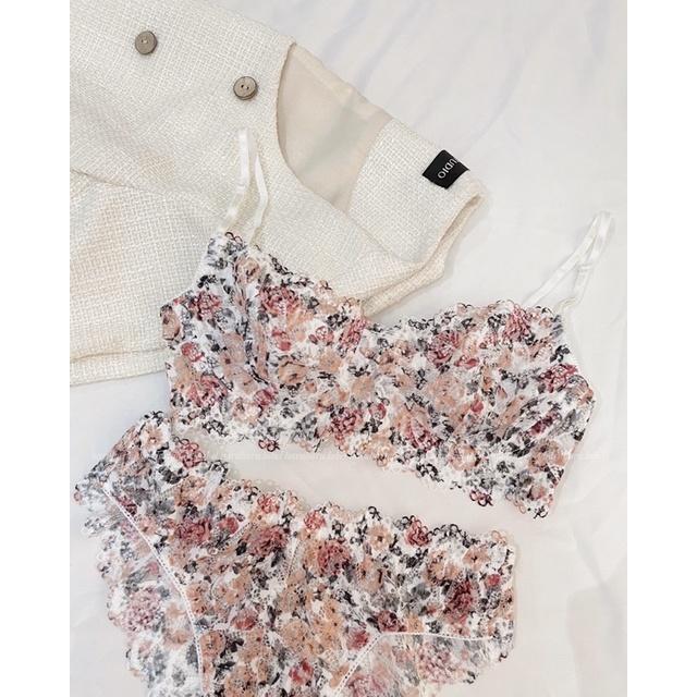 Spring - Áo ngực có gọng ren hoa xinh xắn Haruharulabel