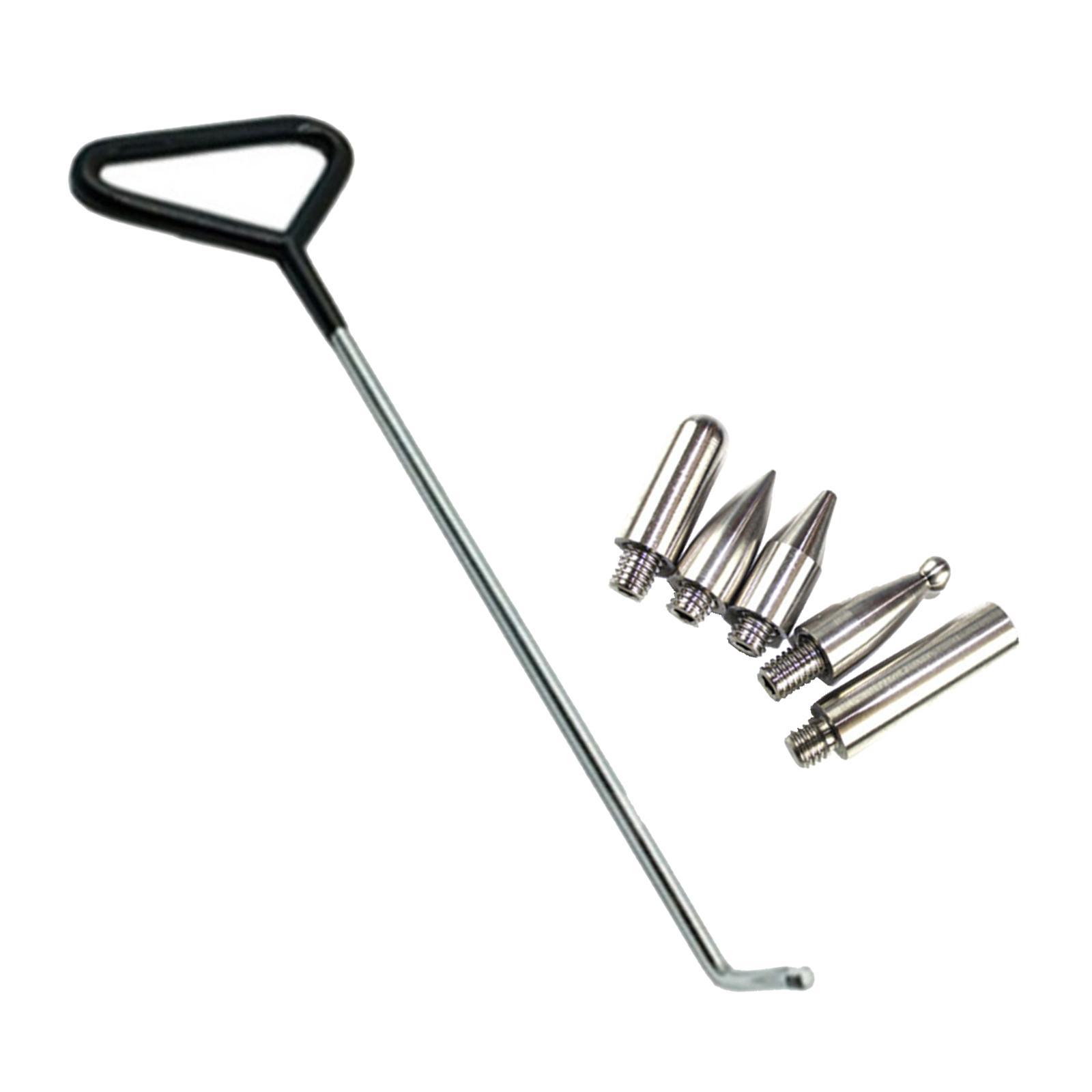 6 Pieces Repair Rod Kit Paintless Puller for Auto Body Door Dings