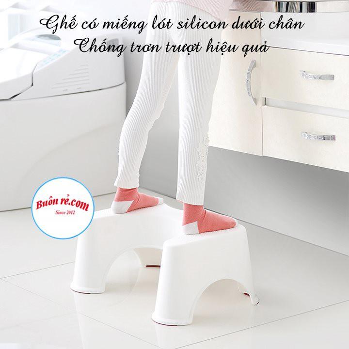 Ghế kê chân toilet, bồn cầu chống táo bón Việt Nhật , ghế kê chân đi vệ sinh cho bé siêu bền tiện dụng -br 01342