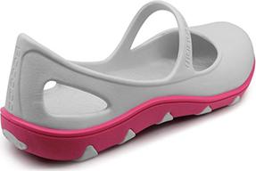 Giày nhựa đúc Thái Lan Tammy nữ 2 lớp màu xám đế hồng