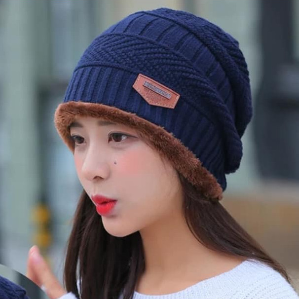 Nón len nữ, mũ len nữ thời trang Hàn Quốc dn19122402