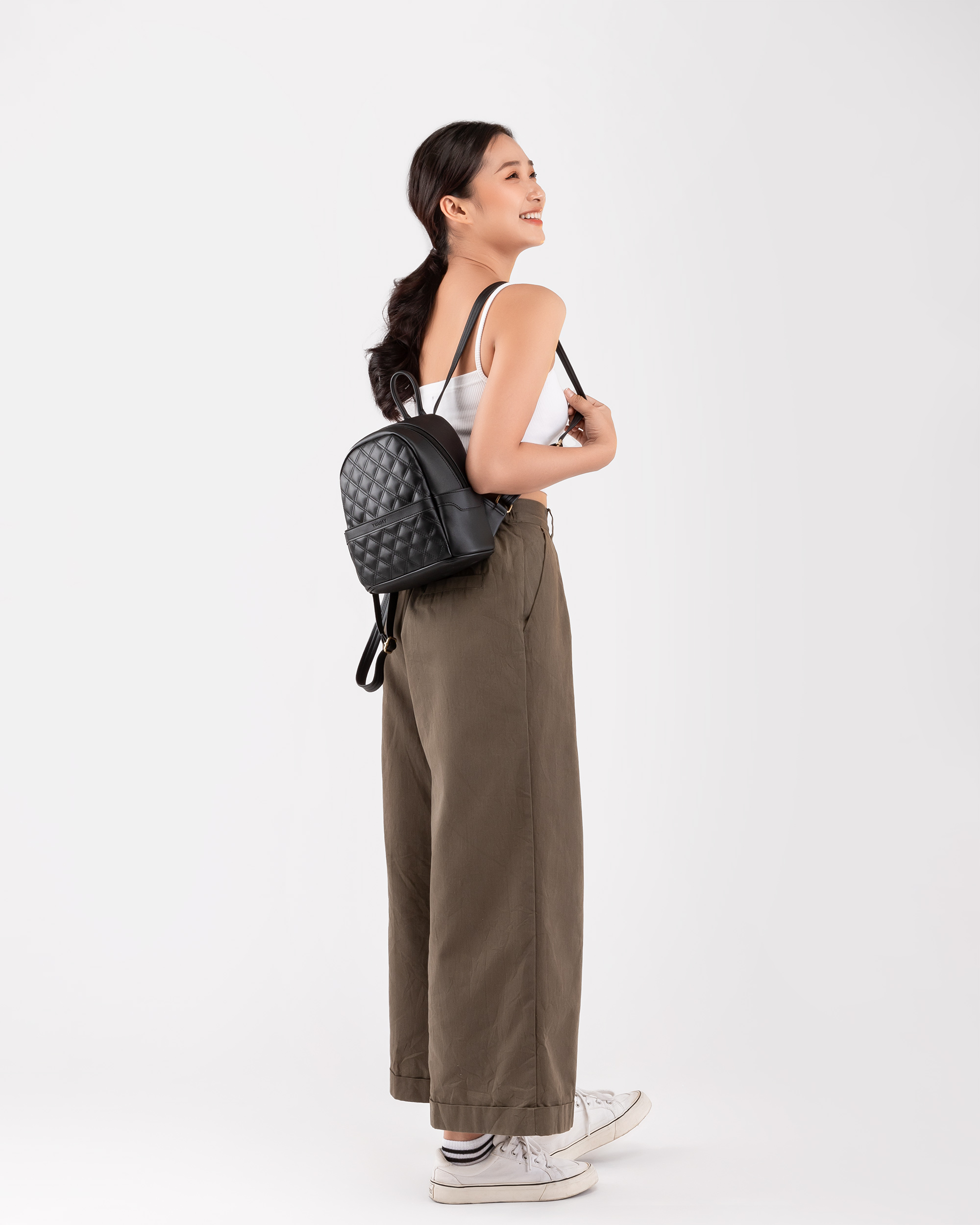 Balo Yuumy ( Thời trang nữ đi chơi cỡ trung - Balo da Seasand YBA50 )