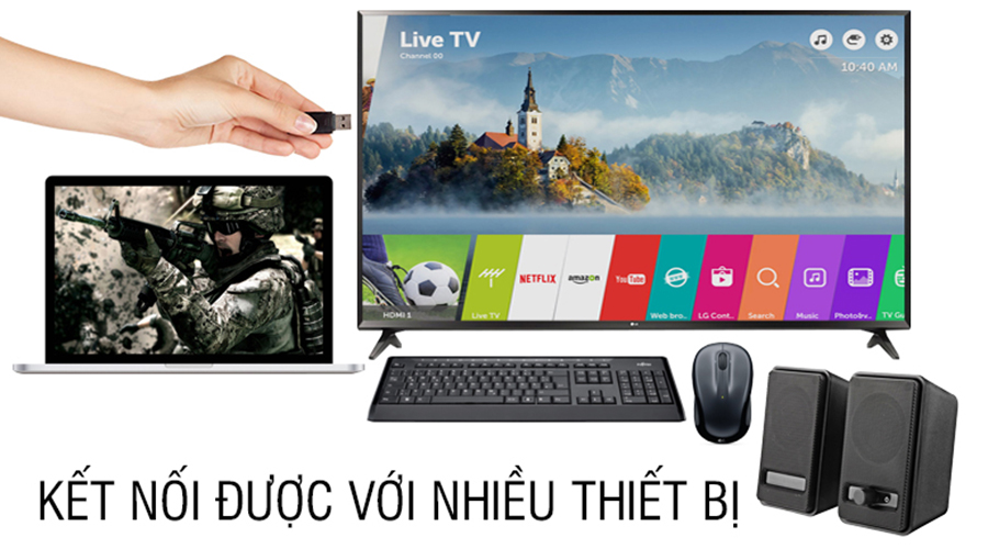 Smart Tivi LG 65 inch 4K UHD 65UJ632T - Hàng chính hãng