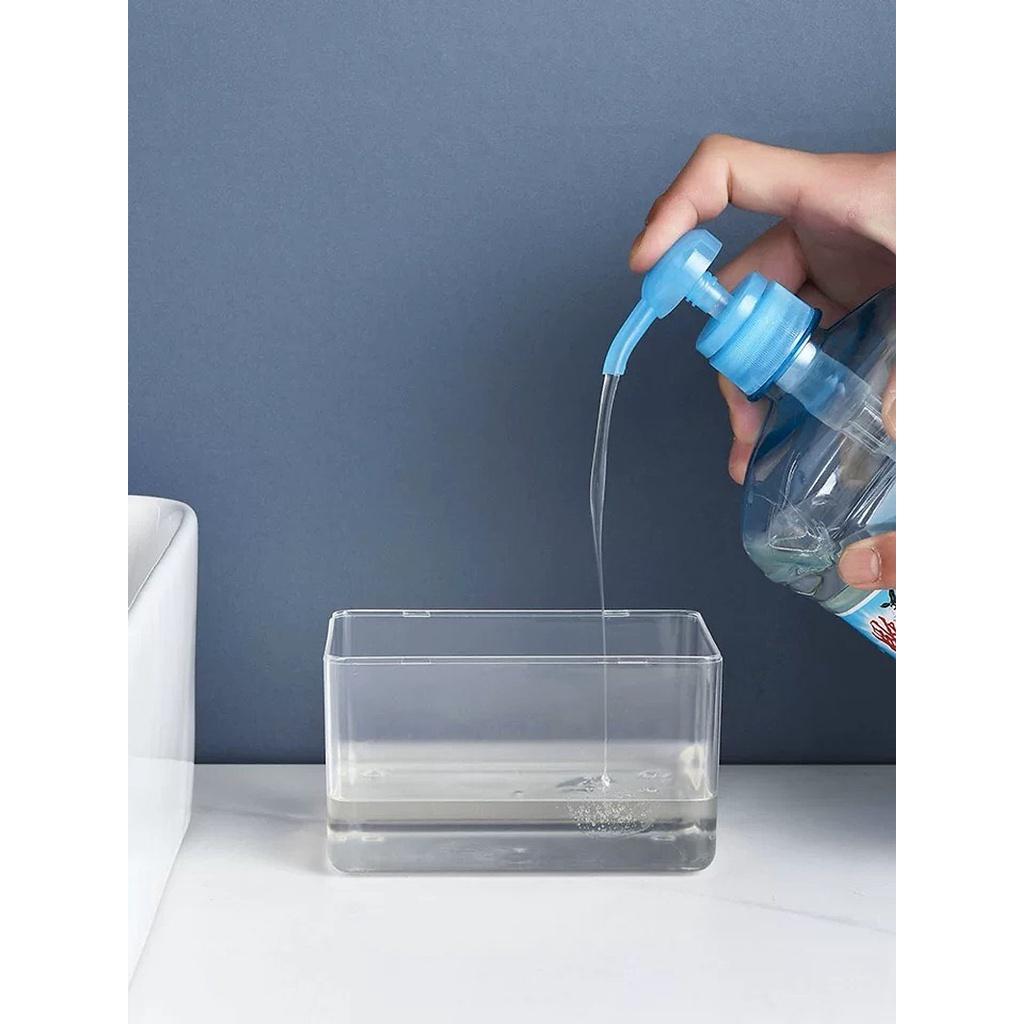 Hộp Đựng Nước Rửa Chén Tự Động Tạo Bọt 2 in 1 Tiện Lợi, Hộp Đựng Nước Rửa Chén Tạo Bọt Tặng Kèm Miếng Bọt Biển