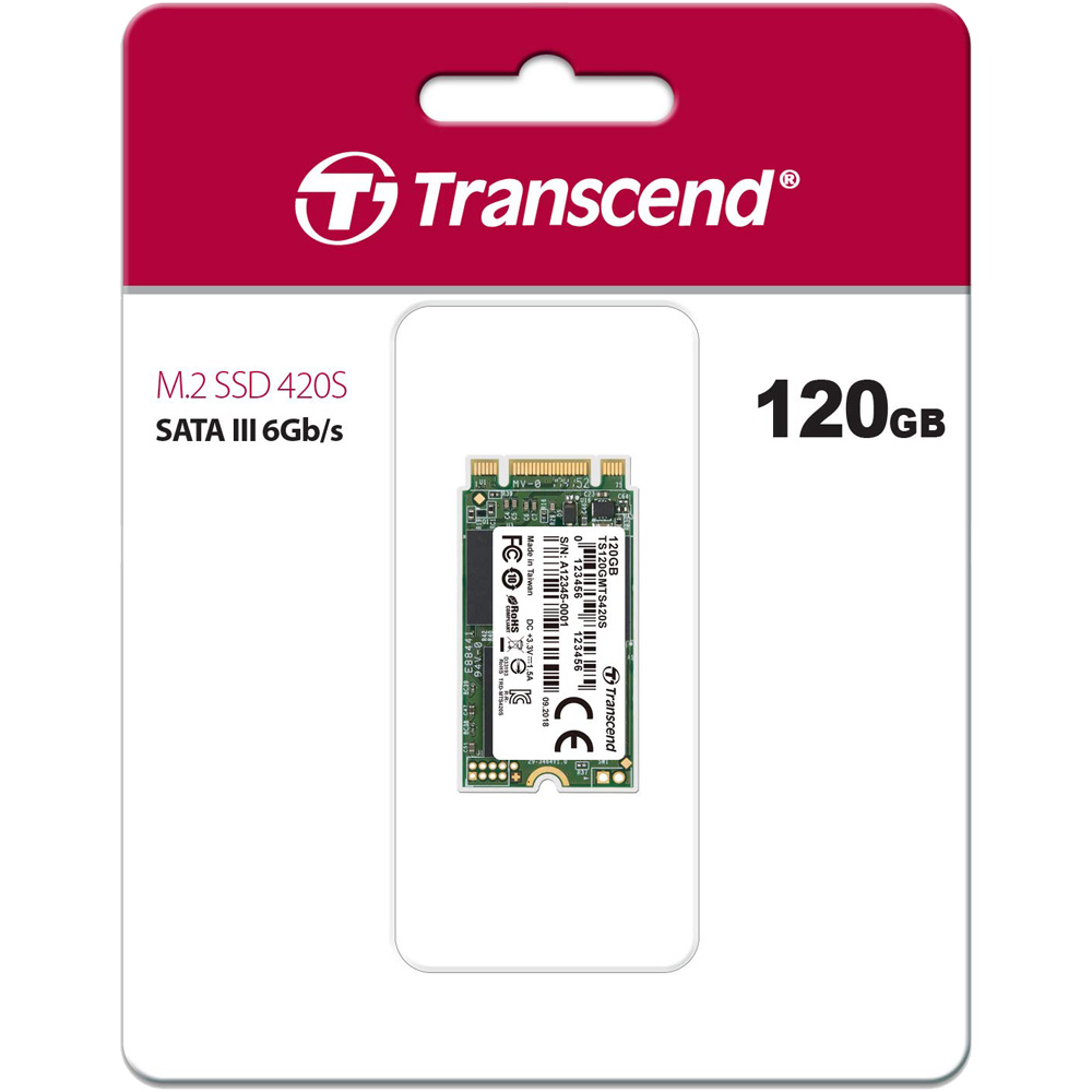 Ổ cứng SSD Transcend M.2 2242 SATA III 120GB MTS420S 3D-NAND TS120GMTS420S - Hàng Chính Hãng