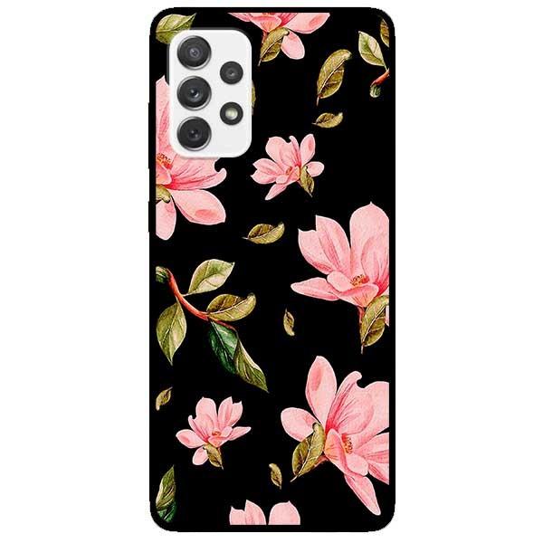 Ốp lưng dành cho Samsung A32 - A52 - A72 mẫu Hoa Lan Hồng Nền Đen