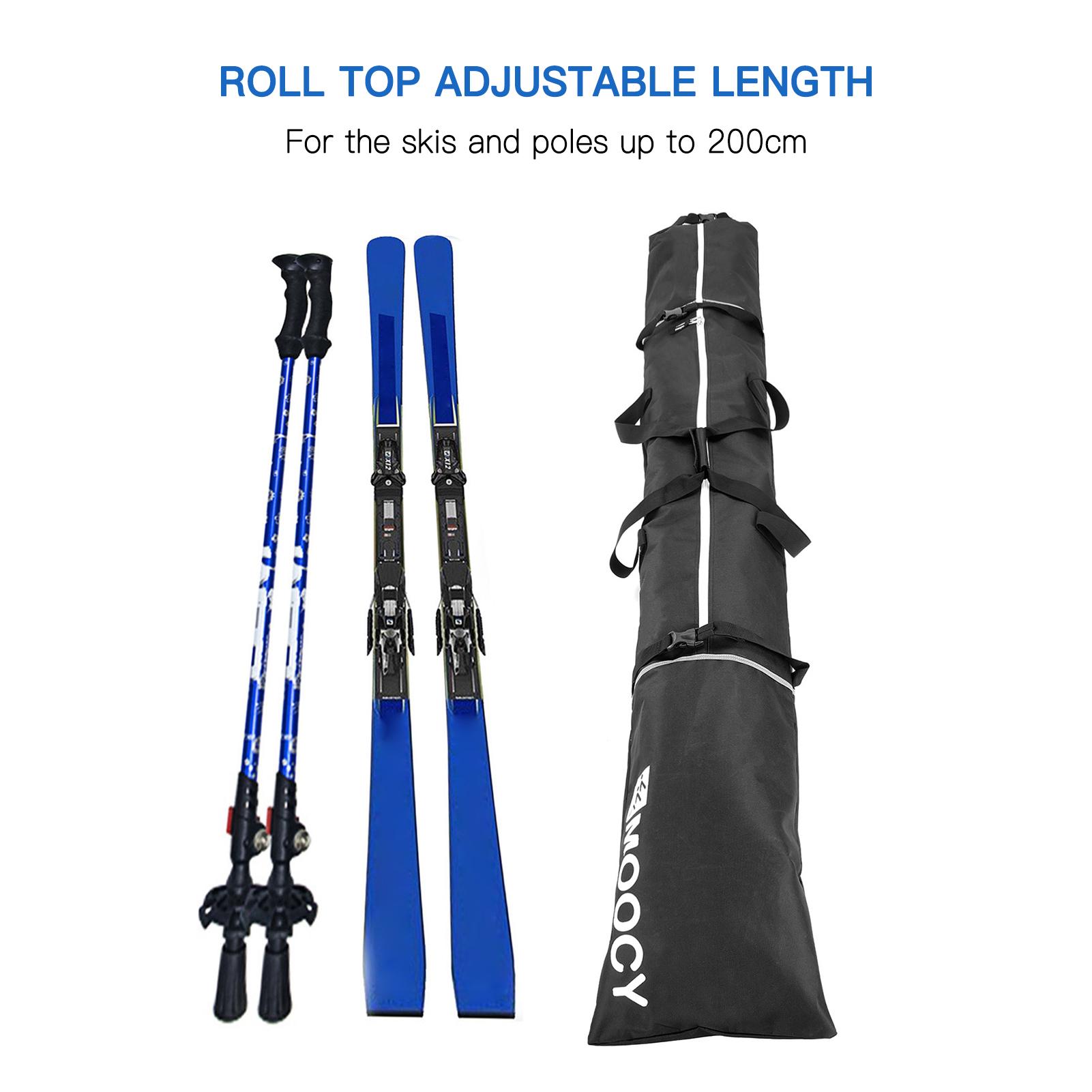 Set 2 Combo Túi Đựng Giày Trượt Tuyết Và Cây Trượt Tuyết Di Động Có Đệm Chống Thấm Nước