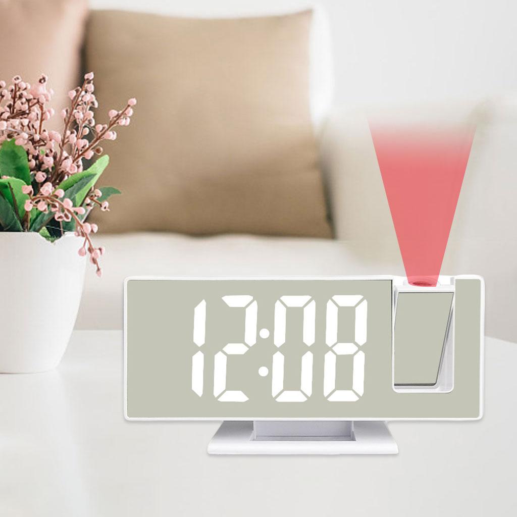 LED Digital Clock USB Recharge Large Display LCD
