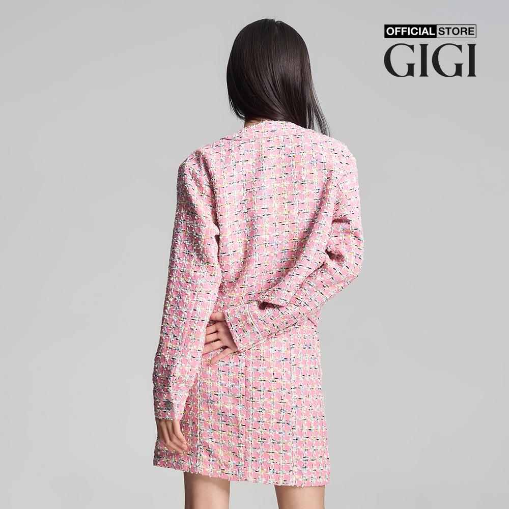 GIGI - Áo khoác vải tweed nữ tay dài dáng croptop thời trang G1603O231605