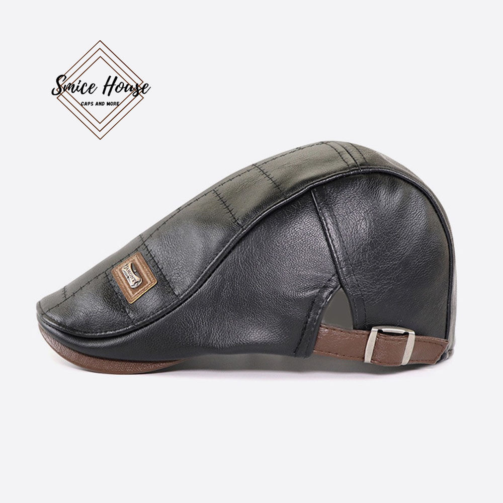 Nón beret da nam Jamonts hàng nhập cao cấp- Smice House- Mũ nồi nam cao tuổi món quà tuyệt vời cho ông và bố hàng nhập khẩu