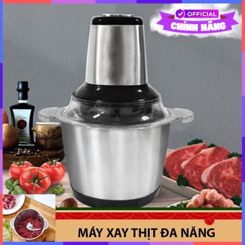 Máy Xay Thịt Cối Inox Vouller Dung Tích 2L, Máy Xay Đa Năng 4 Lưỡi Có Thể Dùng Xay Hành Tỏi, Xay Tiêu Hoặc Các Loại Thực Phẩm - Hàng Chính Hãng