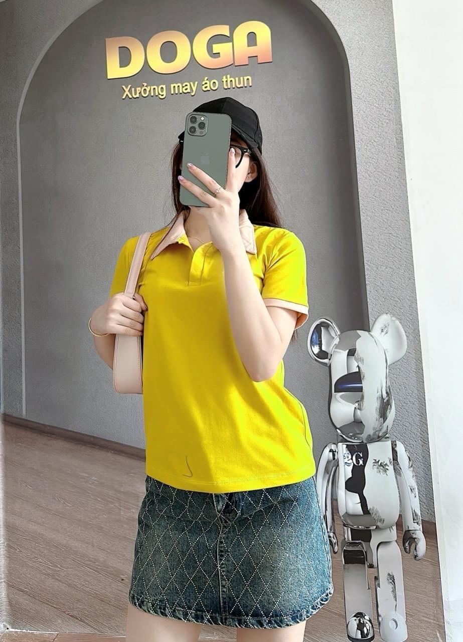 M146 Áo Polo Nữ tay ngắn cotton hàng cao cấp