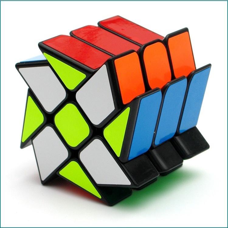 Đồ chơi Rubik biến thể Qiyi Windmill viền đen - Rubik 5 Cánh Hoa Dấu Cộng