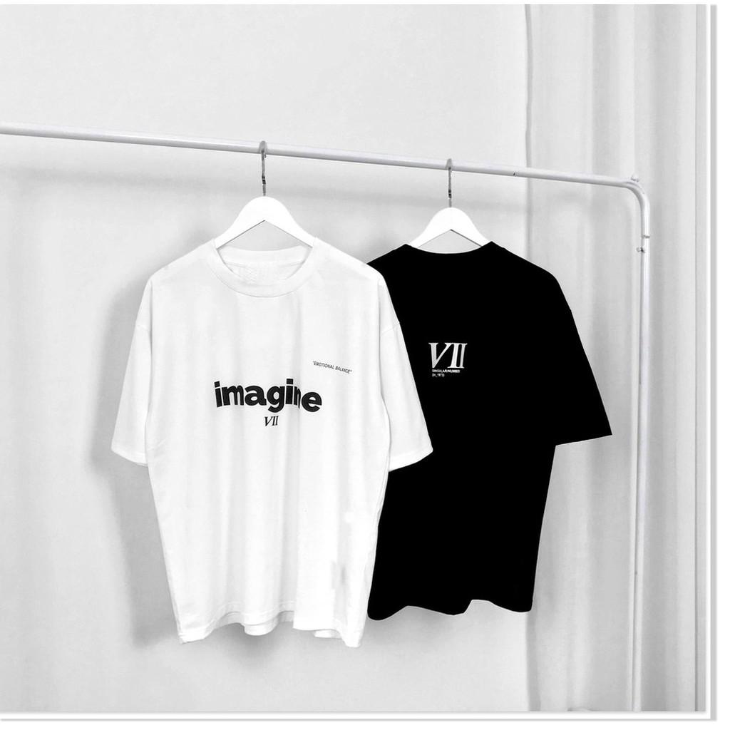 Áo Thun Nam Nữ Imagine VII Unisex - Kiểu áo phông form rộng tay lỡ Ulzzang AQA1807 32 aomivn