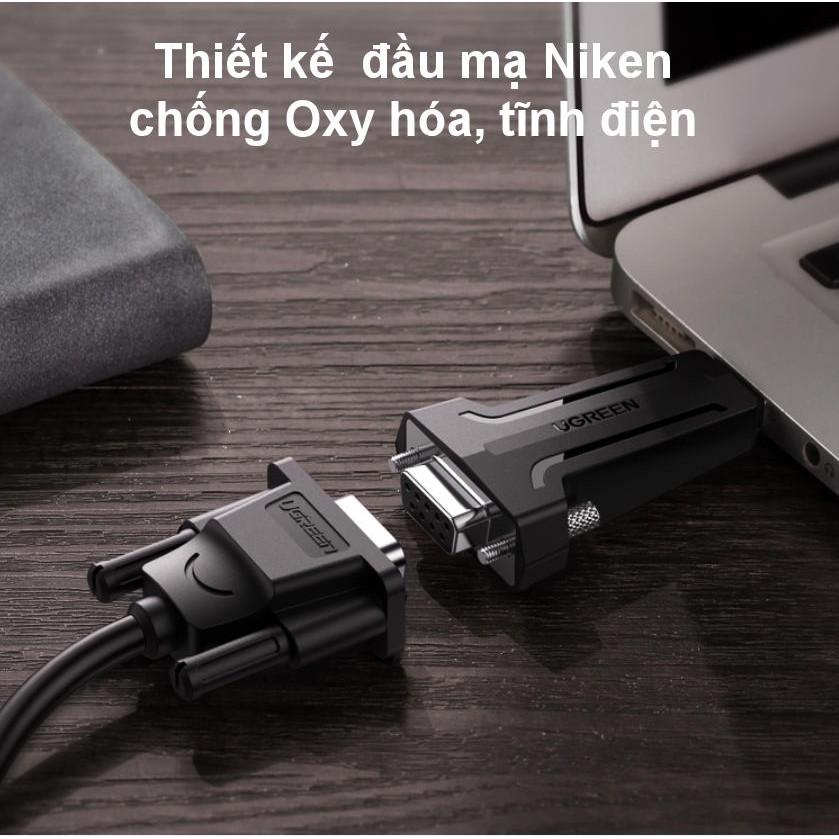 Đầu chuyển đổi tín hiệu USB 2.0 sang COM DP9 RS 232 UGREEN 80111 - Hàng chính hãng