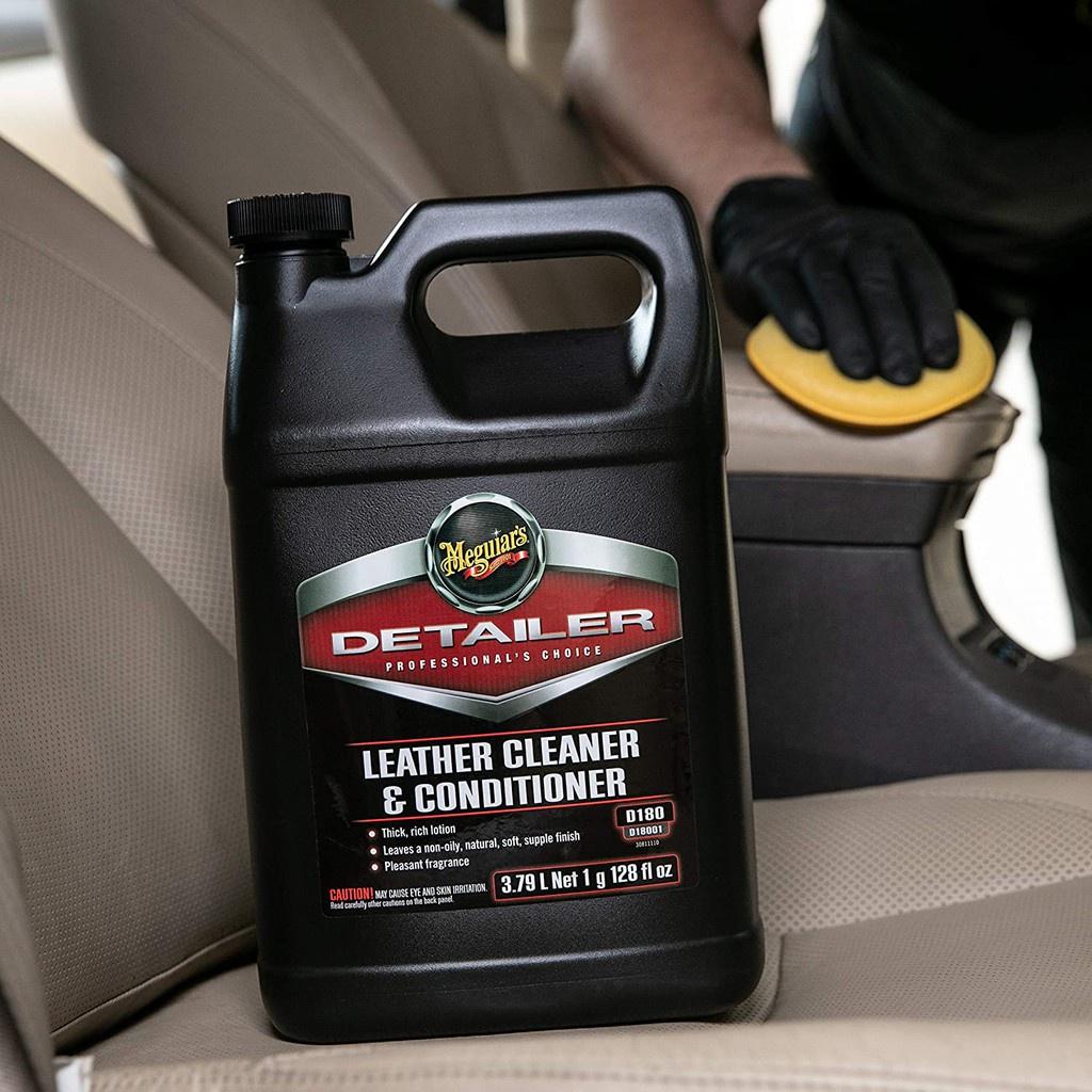 Meguiar's Chai đựng kem dưỡng da nội thất xe hơi - Leather Cleaner Conditioner Bottle, D20180, 12 oz