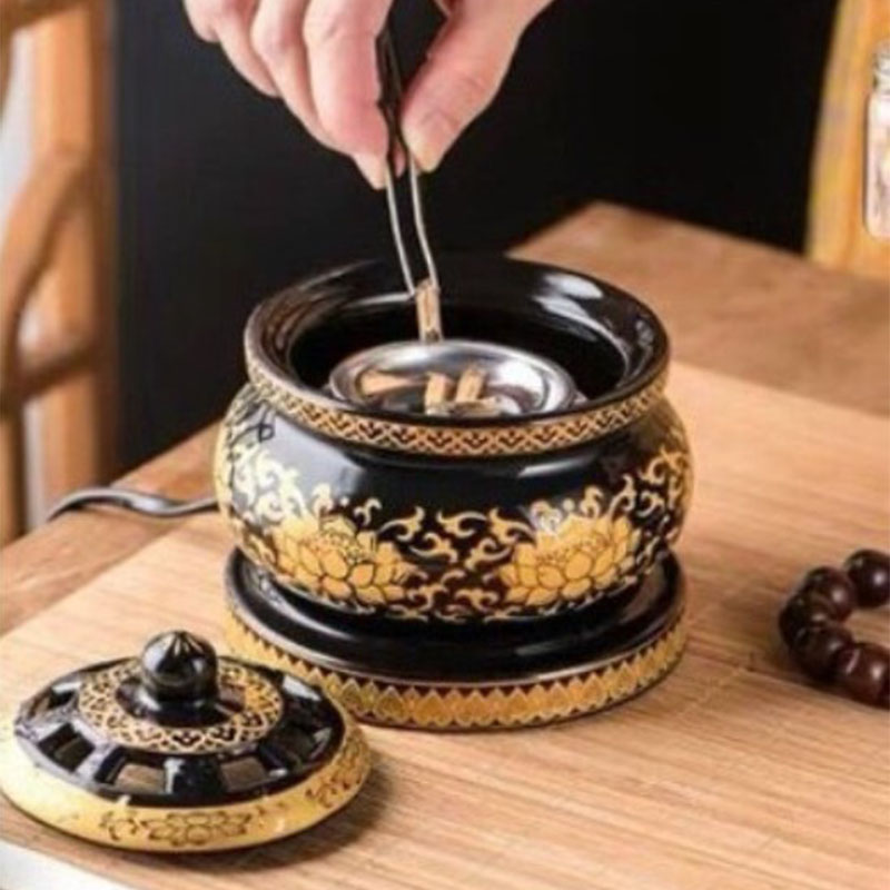 Lư Điện Xông Đốt Trầm Hương, Tinh Dầu Hẹn Giờ - Size Lớn