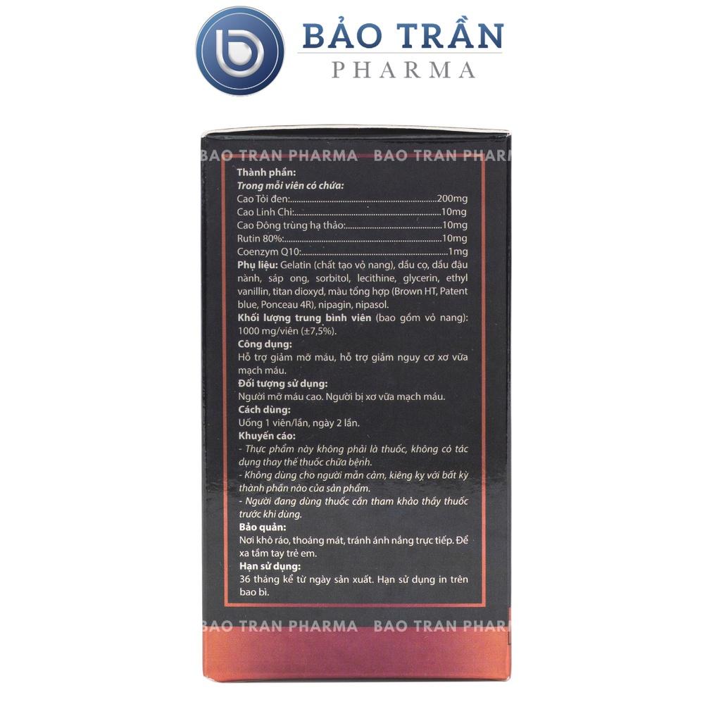 Viên uống tỏi đen linh chi, đông trùng hạ thảo hỗ trợ giảm tiểu đường, mỡ máu, tăng cường sức để kháng