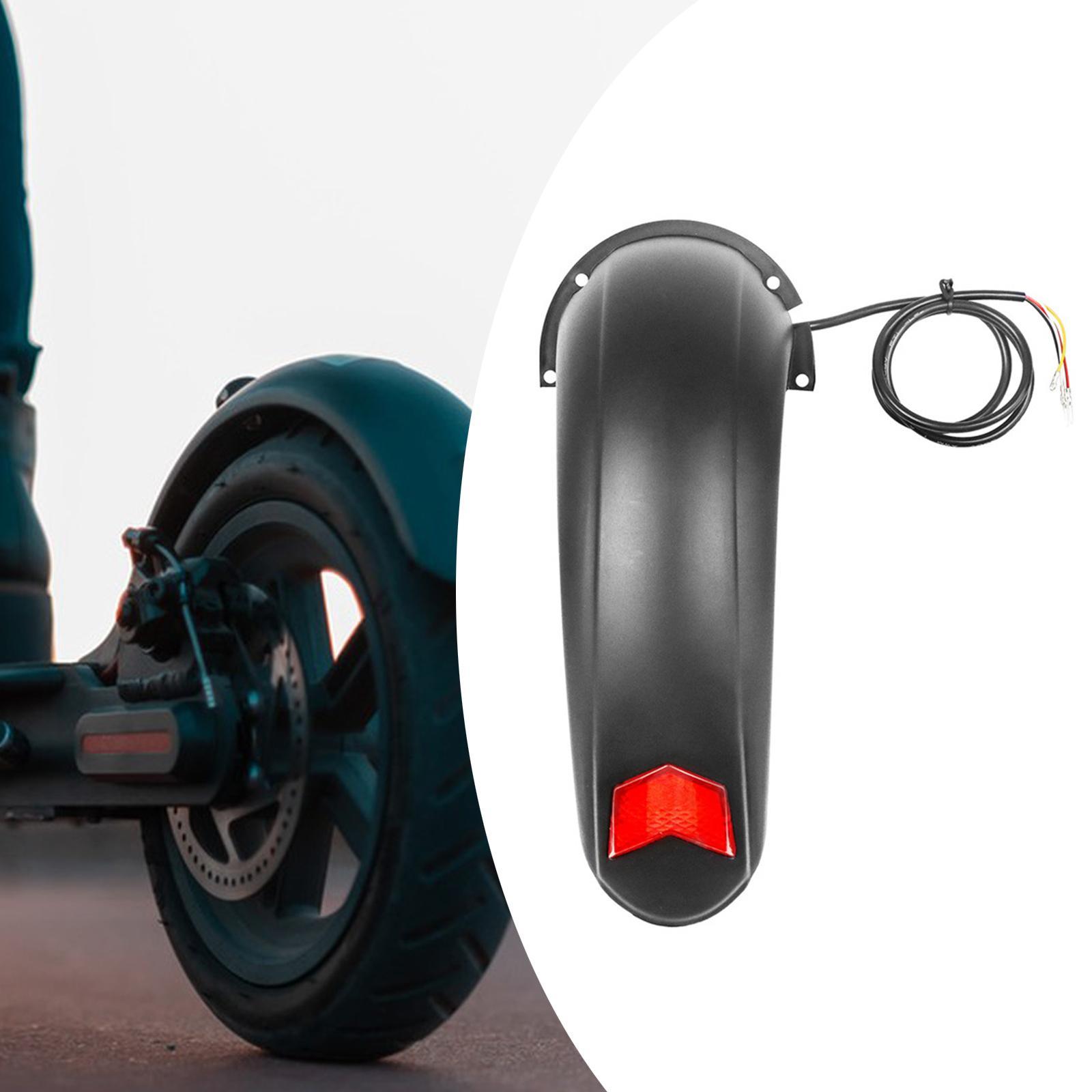 Tire Mudguard with Taillights Equipment Supplies Guard Mudflap Electric Bike Rear for Night Riding Outdoor Cycling