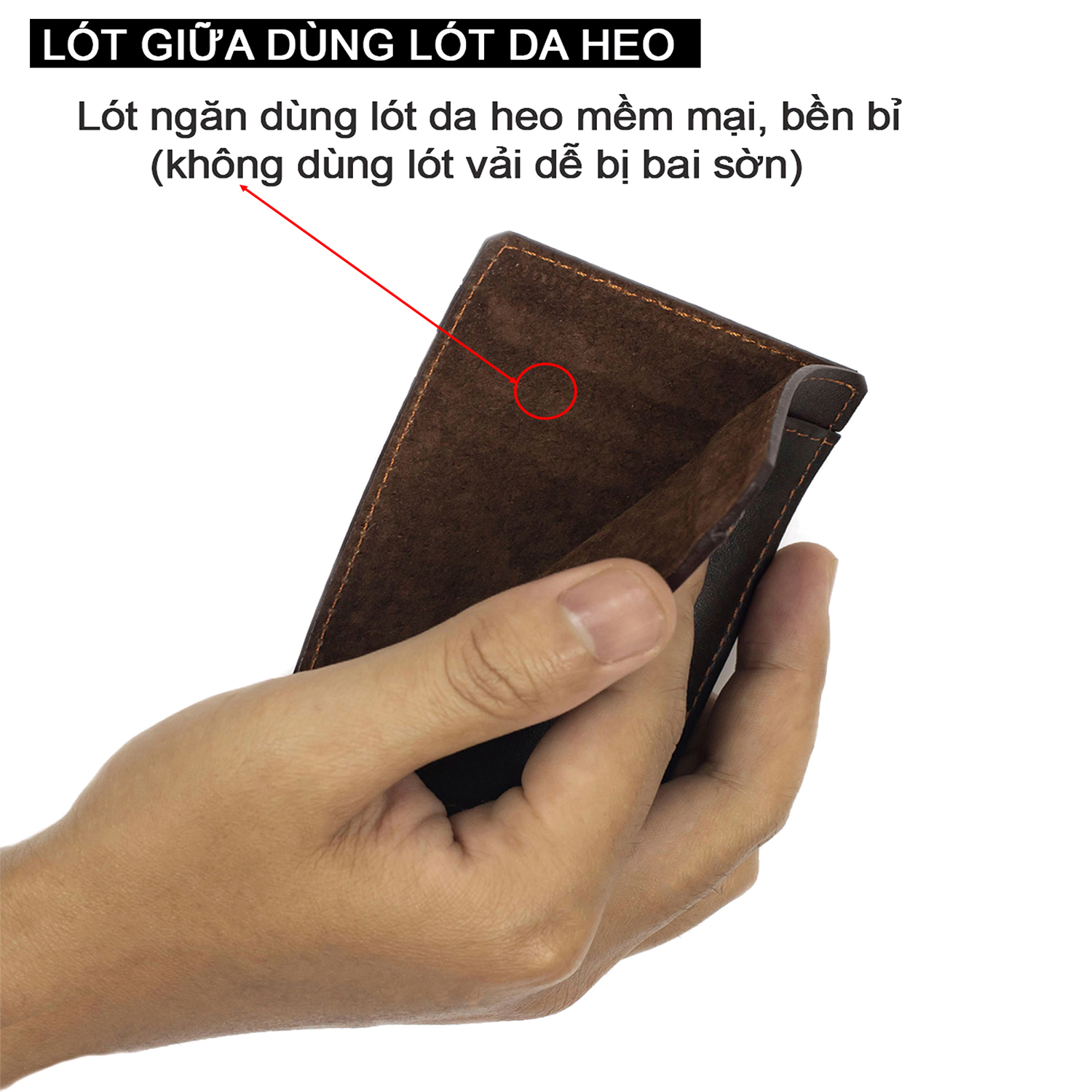 Ví đựng thẻ, Card holder v129 Bụi Leather - Da bò thật cao cấp - Bảo hành 12 tháng