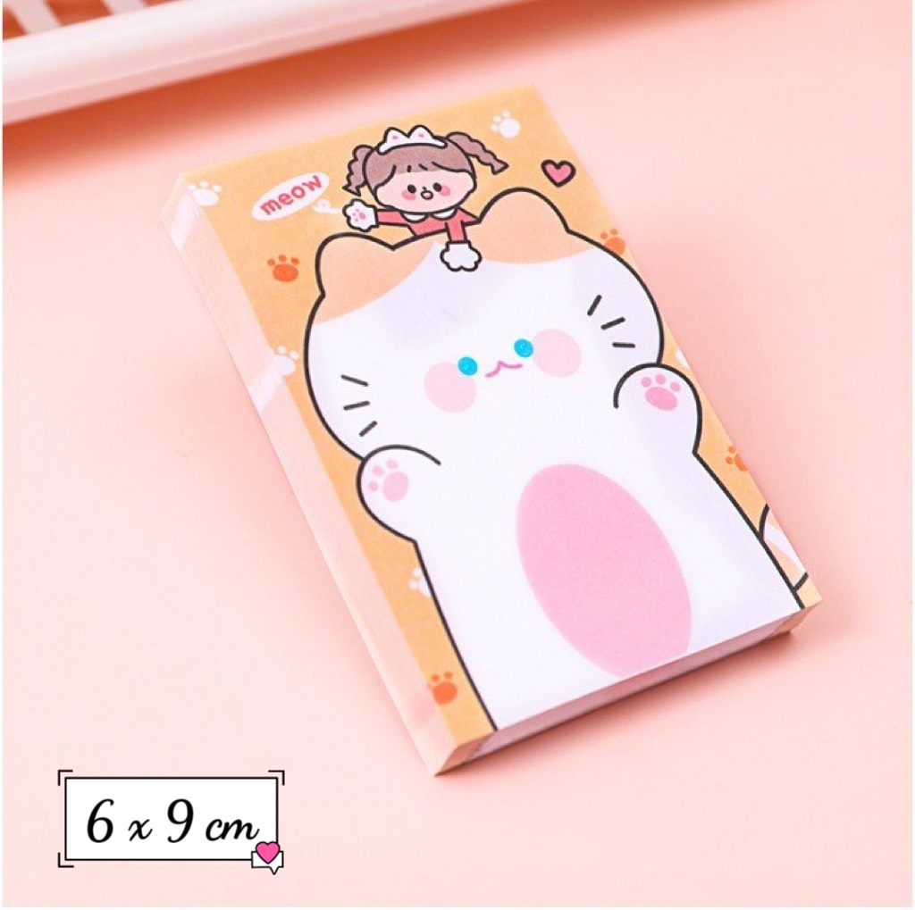 Giấy nhớ note ghi chú kế hoạch 80 tờ cute dễ thương làm đồ dùng học tập, quà tặng nhỏ xinh ý nghĩa