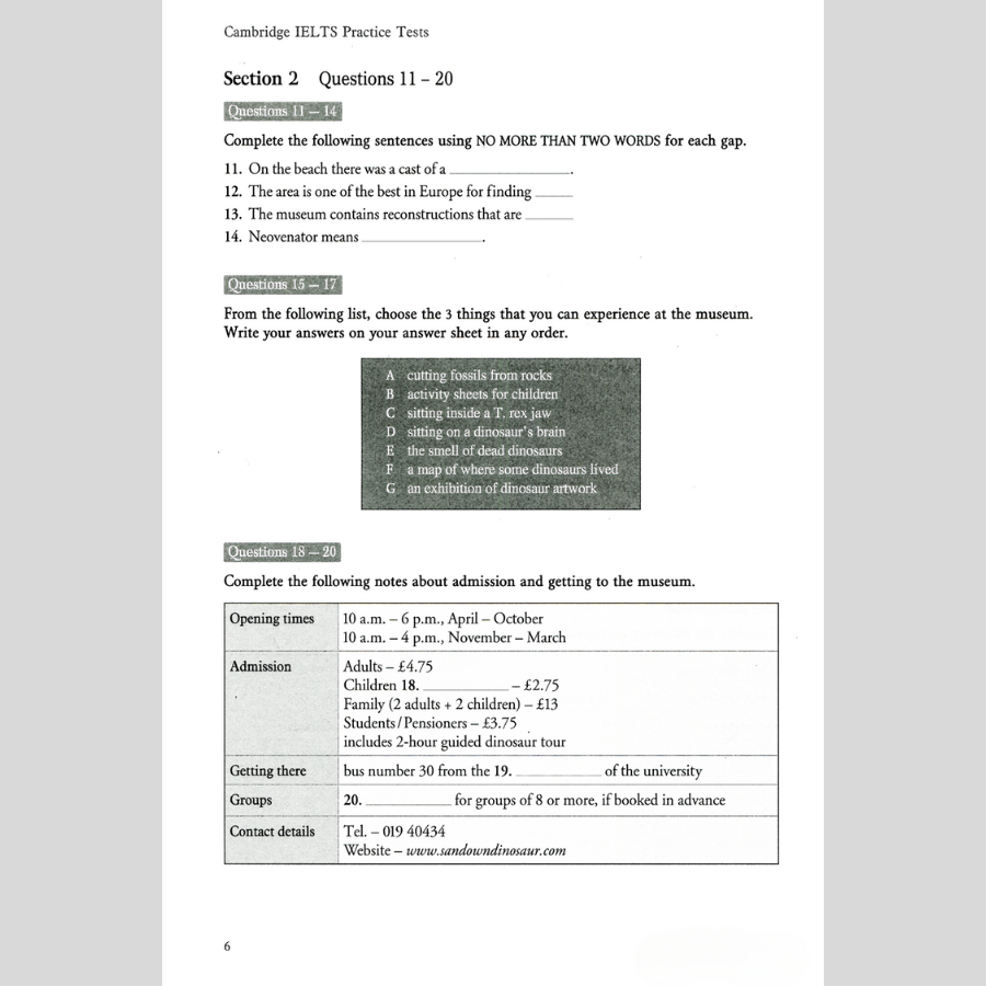 Sách Cambridge IELTS Practice Test (Kèm CD)