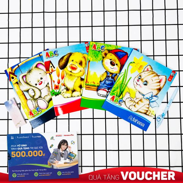 Combo 5 Tập 5 Ô Ly 100 Trang ĐL 100g/m2 - FAHASA (Mẫu Màu Giao Ngẫu Nhiên)