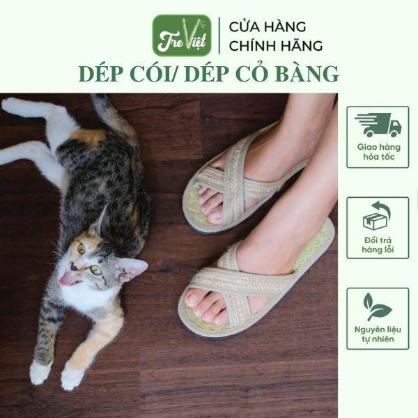 Dép Cói Mang Trong Nhà - Dép Đi Làm Văn Phòng/ Đi Chơi - Slippers