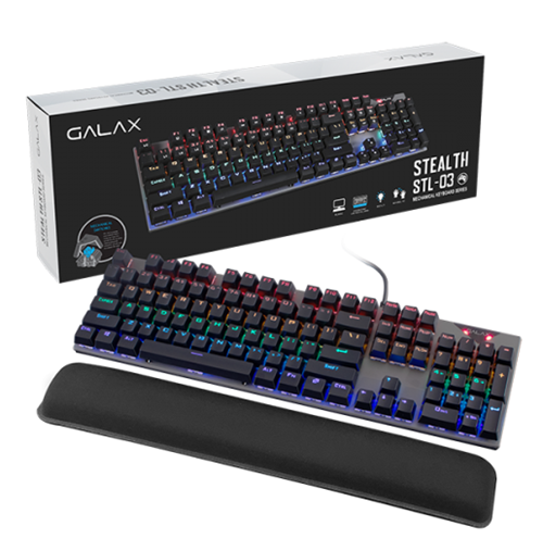 Bàn Phím Cơ Gaming Galax STEALTH 03 LED RGB - Hàng chính hãng