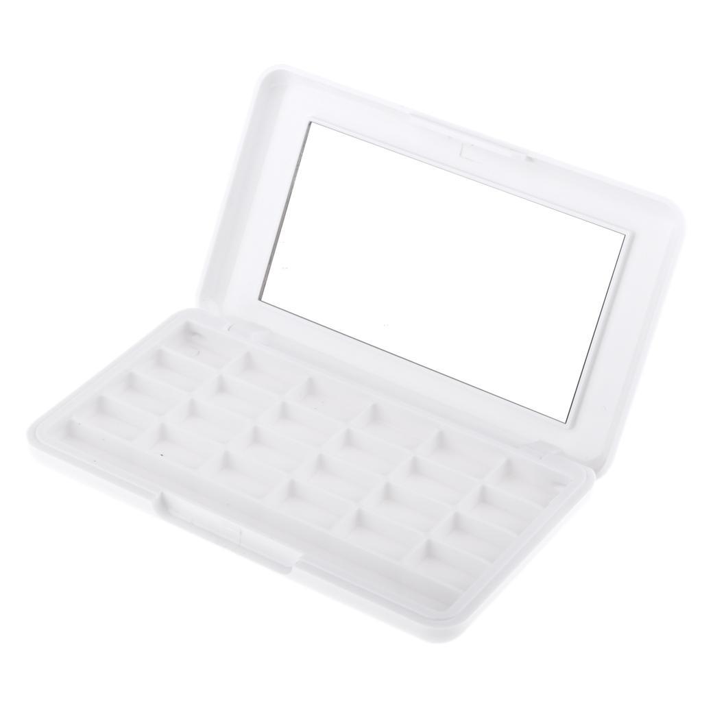 2pcs Makeup Palette Cosmetic Lipstick Blush Organizer Eyeshadow Storage Case