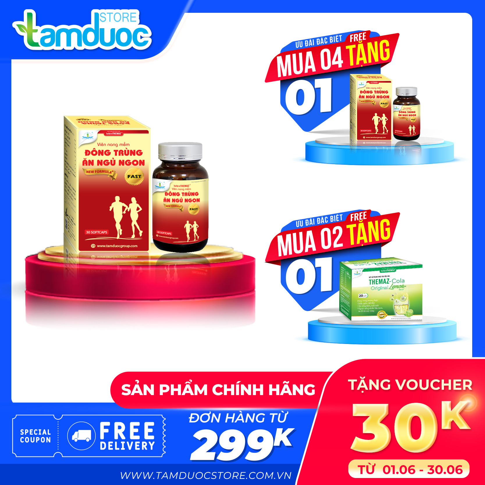 ĐÔNG TRÙNG ĂN NGỦ NGON NEW FORMULA FAST – Hỗ trợ ăn ngon ngủ tốt, giảm căng thẳng, mệt mỏi, bồi bổ sức khỏe