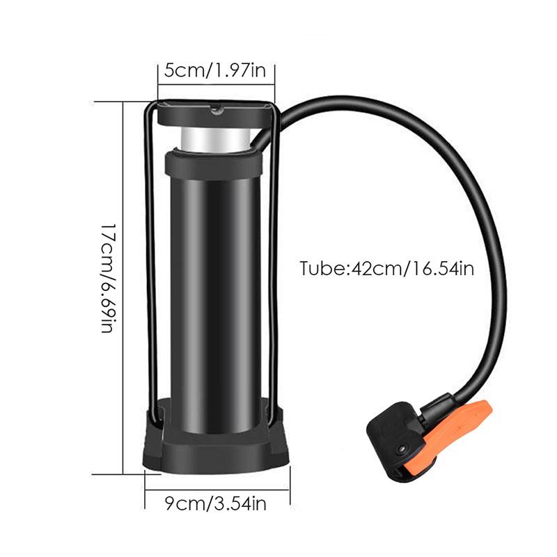 Bơm hơi áp suất cao 140PSI dành lốp xe cho xe đạp / xe máy / MTB / xe hơi mini