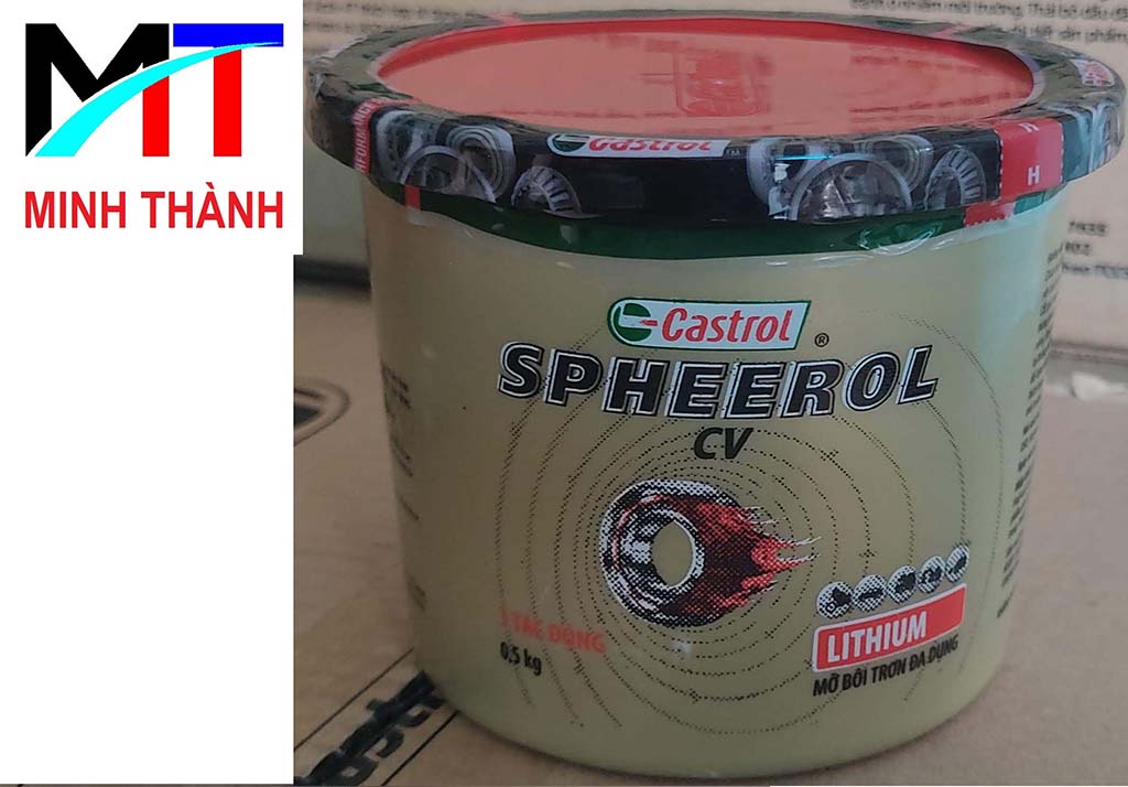 Mỡ đa dụng (Mỡ lithium bôi trơn vòng bi, may-ơ) Castrol Spheerol 0,5KG (500g)