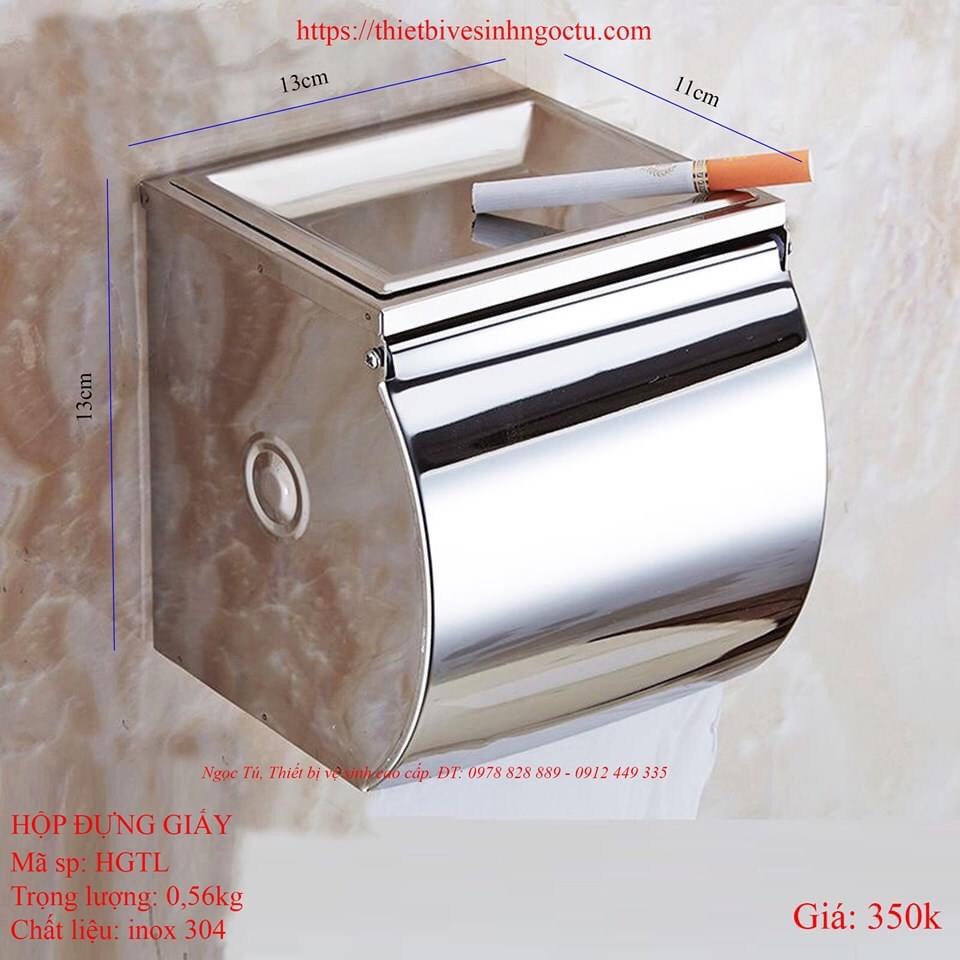 LÔ GIẤY VỆ SINH INOX LG01 THÔNG MINH